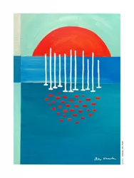 Serene Abstract Sunset
