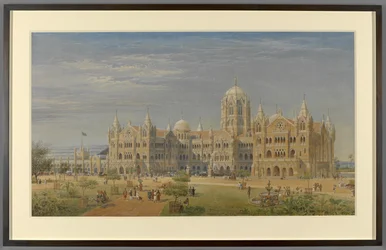 The Great Indian Peninsula Railway Terminus and Administrative Offices, Bombay, Later called the Victoria Railway Terminus