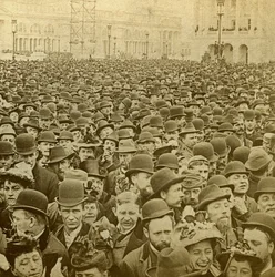 Crowd at the opening of the Columbian Exhibition, Chicago, Illinois, USA