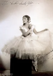 Portrait of the Classical Ballerina Rosa Piovella Ansaldo, in Tutu and Ballet Shoes