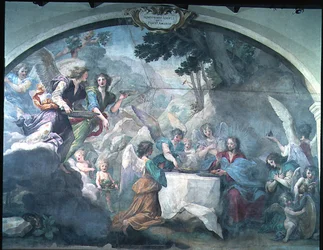Christ served by Angels