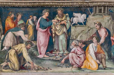 Parnassus, with Pegasus and Poets