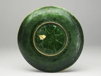 Lidded Bowl, Saucer and Spoon with Astrological Decoration