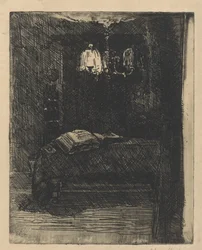 Table with an Open Book