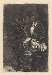 Tulips in Copper Mortar