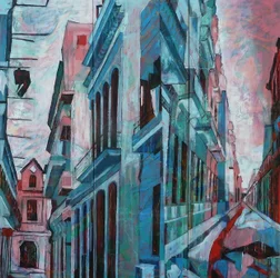 Vibrant City Corner