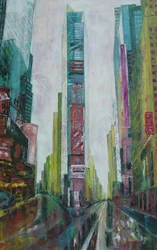 Vibrant City Reflections