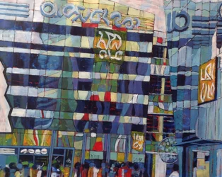Vibrant City Reflections