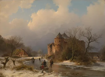 A Castle in a Winter Landscape