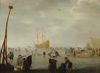 Landscape with Skaters and Sleighs
