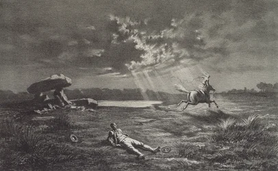 The Follet dEpnell, illustration for Legendes Rustiques by George Sand (1804-76) 1858