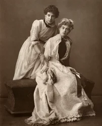 British Actresses Eweretta Lawrence and Grace Otway in On Change