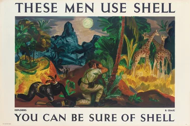 Advertising poster for Shell