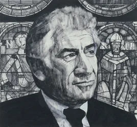 Portrait of Leonard Bernstein, illustration for The Sunday Times, 1970s