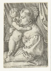 Mary Sitting with Child Standing on Lap