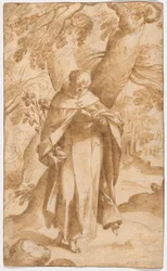 Saint Dominic Reading
