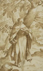 Saint Dominic Reading