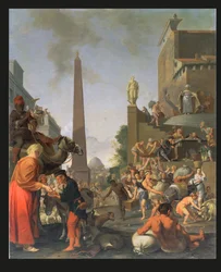 Joseph Distributing Corn in Egypt, 1655