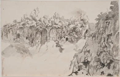 Ravine with Walled-Up Caves