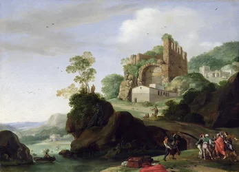 St. Peter and St. John in a Landscape with Ruins