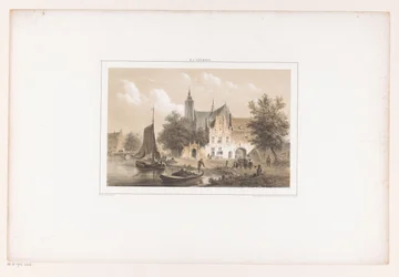 Cityscape with River and Church