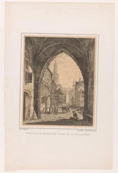 Cityscape from Under a Gate