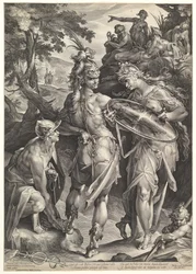 Minerva and Mercury Arming Perseus, 1604
