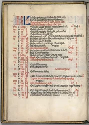 Missale: Fol. 6v: August Calendar Page