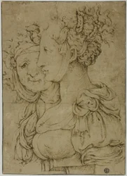 Old Matron and Young Woman