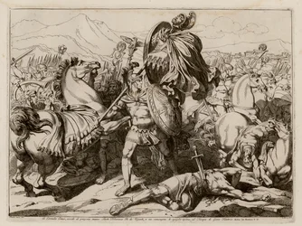 Aulus Cornelius Cossus Killing Lars Tolumnius in Battle, 437 BC