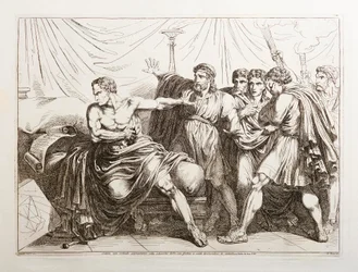 Cato, Not Wanting to Survive Slavery Far from His Homeland, Kills Himself by Tearing Out His Intestines