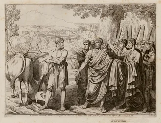 Cincinnatus recalled from his fields to become dictator of Rome, 458 BC