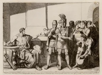 Curius Dentatus refusing the gifts of the Samnites