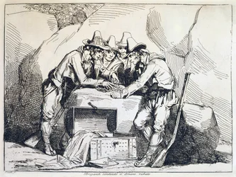 Group of Bandits, engraving
