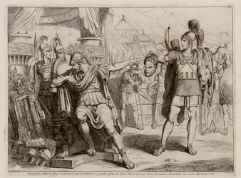 Hannibal presented with the head of his brother Hasdrubal