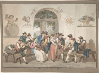 Interior of a Roman Inn