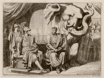 Pyrrhus of Epirus and his elephant