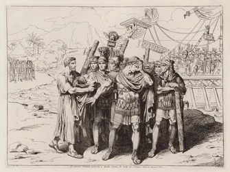 Theodotus Showing the Head of Pompey to Julius Caesar, 48 BC