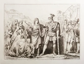 Veturia Disarms Her Son Coriolanus, Freeing Rome from Great Danger