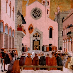 St Vincent Ferrer Preaching Before a Pope