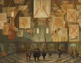 The Ridderzaal of the Binnenhof during the Great Assembly of 1651