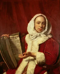 A Young Woman Celebrating Wine