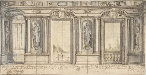 Design for a Painted Wall Decoration for Palazzo Massimo all