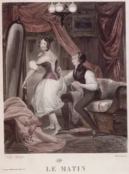 Morning, engraved by Leon Mauduison, from the book 