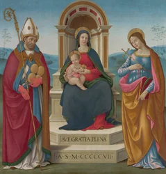 Madonna and Child with St Justus of Volterra and St Margaret of Antioch