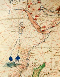 The Indian Ocean and part of Asia and Africa: the course of the Nile river, from Atlas of the World in thirty-three Maps