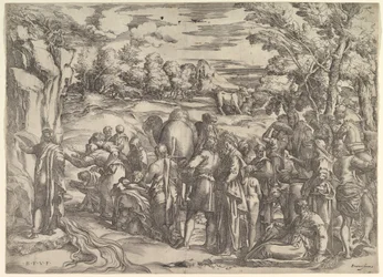 Moses Drawing Water from the Rock