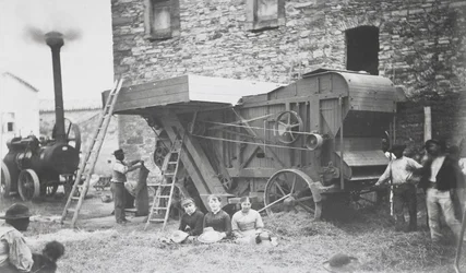 Steam Threshing Machine, Mons, 1883