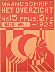 Cover for the March-April 1923 issue of the magazine Het Overzicht