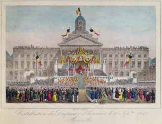Distribution of Flags of Honour at Brussels on 27th September 1832, 1832